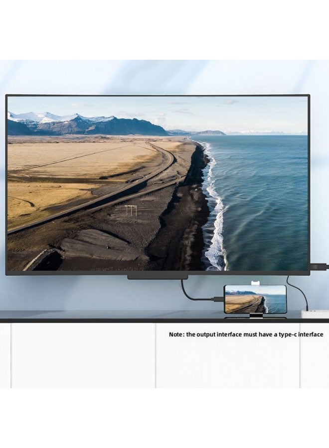 Type-c To HDMI Adapter Cable 4K @ 30Hz With USB Power Supply Applicable Connection Notebook Mobile Phone To Display-Color:Default - Image 4