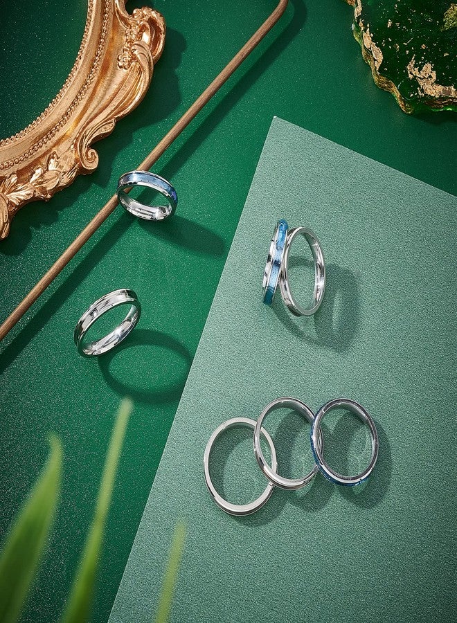 Unicraftale 24pcs Blank Core Ring Set - Size 6-13 Stainless Steel 2mm Narrow Grooved Round Empty Inlay Rings for Wedding Band Making - Image 5