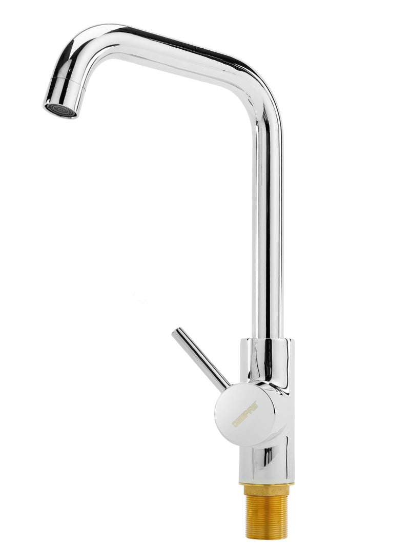 GEEPAS Single Lever Sink Mixer Brass Deck Mounted Tap for Kitchen and Bathroom - Image 5