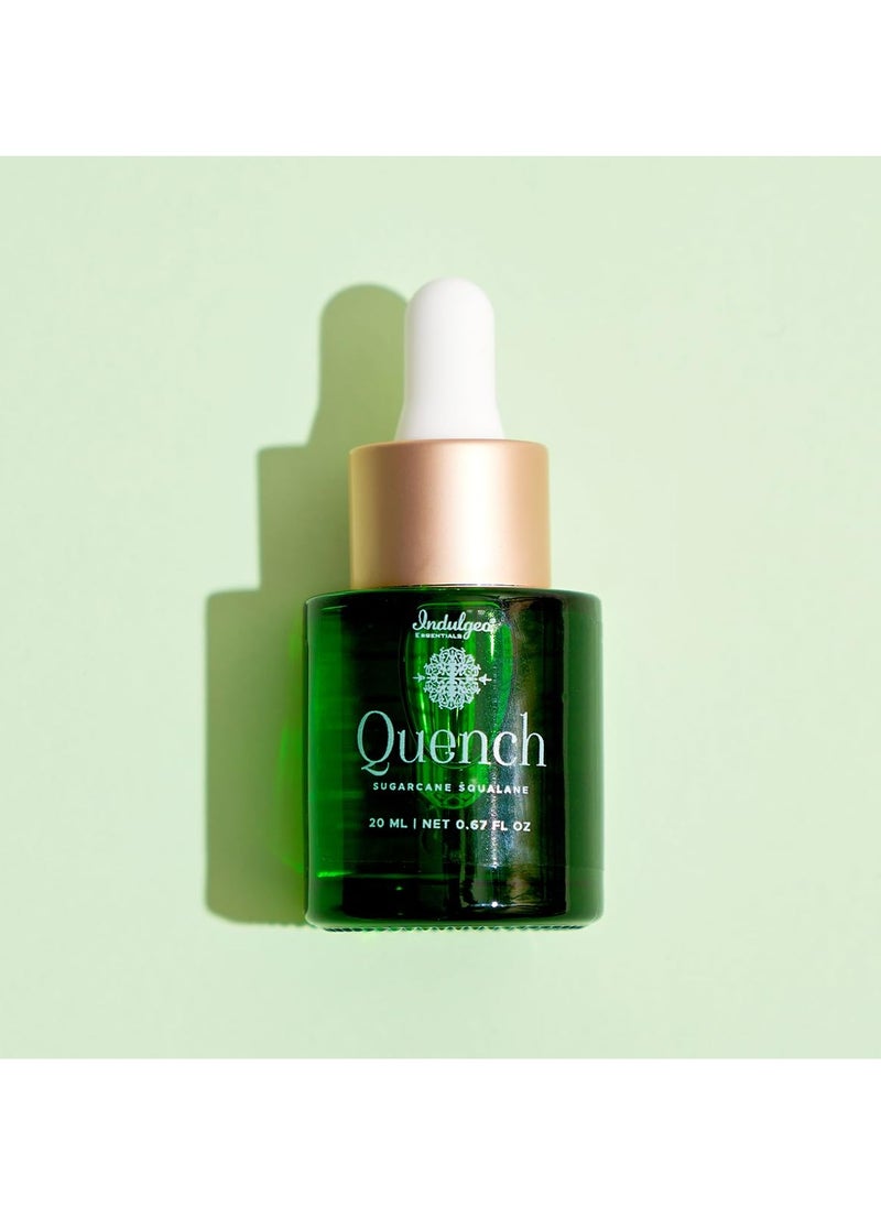 Indulgeo ESSENTIALS Indulgeo Essentials Quench | 100% Organic Sugarcane Squalane Oil | Glow Light Moisturizer, Non-Sticky| Finelines and Wrinkles - 20 ml  - Image 5
