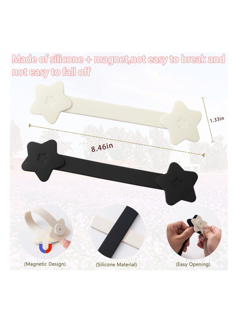 SYOSI، 2 قطعة من مشابك القبعات لحقائب السفر، حامل قبعة مغناطيسي بشكل نجمة، ملحق قبعة محمول للنساء والأطفال، حقيبة ظهر، حقائب الأمتعة - Image 3