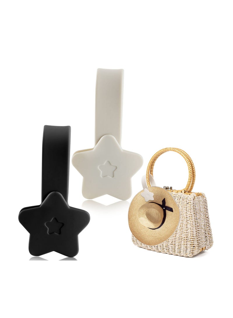 SYOSI، 2 قطعة من مشابك القبعات لحقائب السفر، حامل قبعة مغناطيسي بشكل نجمة، ملحق قبعة محمول للنساء والأطفال، حقيبة ظهر، حقائب الأمتعة - Image 1