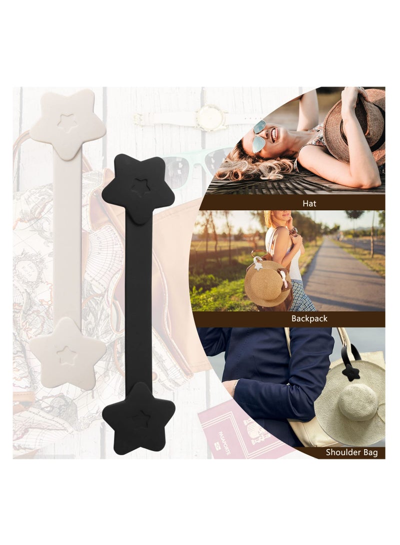 SYOSI، 2 قطعة من مشابك القبعات لحقائب السفر، حامل قبعة مغناطيسي بشكل نجمة، ملحق قبعة محمول للنساء والأطفال، حقيبة ظهر، حقائب الأمتعة - Image 5