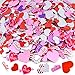 Coopay 600 Pieces Valentines Day Foam Hearts Self Adhesive Foam Heart Stickers for Valentine Wedding Party Decoration Crafts and Gift Wrapping Assorted Size Cutie - Image 2