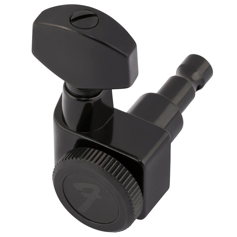 Fender Deluxe Locking Staggered Guitar Tuners, Guitar Accessories, Black - Image 1