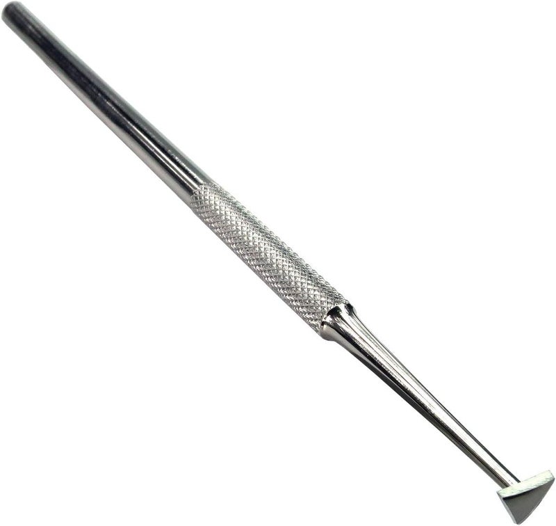HTS 150S4 Stainless Steel Convex Triangular Scraper Wax & Clay Sculpting Tool - Image 3