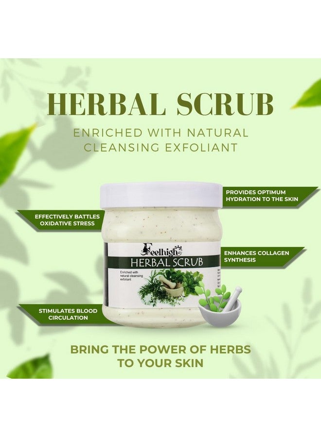 FEELHIGH مجموعة تقشير الجسم Feelhigh لإزالة السمرة والترطيب المكثف | مقشر وجه وجسم بالأعشاب 500 مل وكريم وجه وجسم بالذهب 500 مل مجموعة لبشرة ناعمة وسلسة | للرجال والنساء | لجميع أنواع البشرة - Image 2