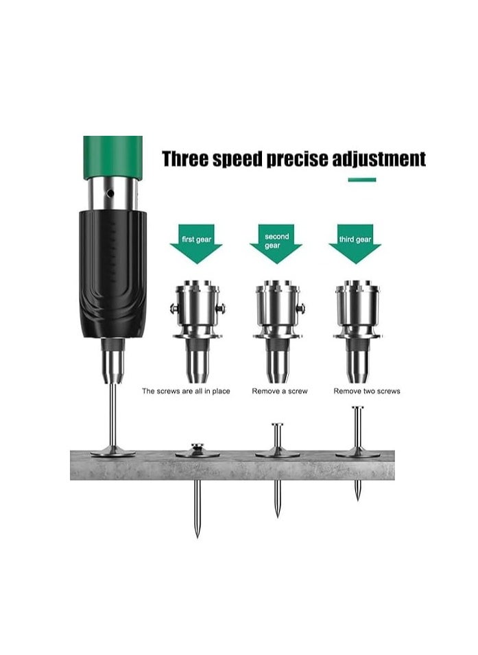 KIIUMI Concrete Nail Gun Kits, 5 Speed Adjustable Manual Steel Nail Gun, Wall Fastening Power Tool, Portable Nail Shooting Machine.  - Image 3