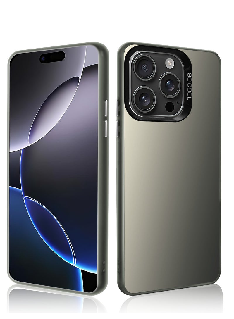 LiuShan iPhone 16 Pro Case, Slim TPU Bumper Phone Cover,360°Full Body Shockproof Protective Phone Case for iPhone 16 Pro Gray - Image 1