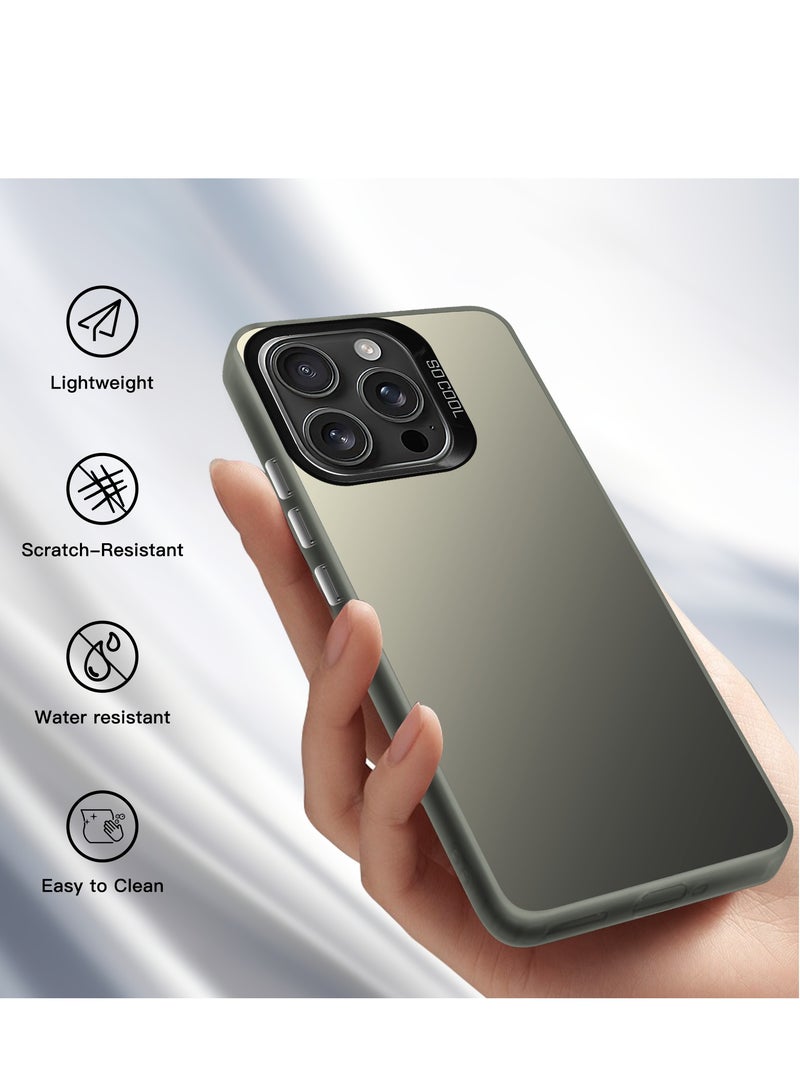 LiuShan iPhone 16 Pro Case, Slim TPU Bumper Phone Cover,360°Full Body Shockproof Protective Phone Case for iPhone 16 Pro Gray - Image 2