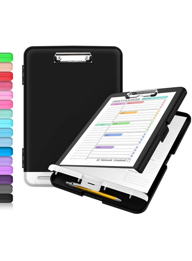 Sooez Clipboard With Storage, High Capacity Nursing Clipboard With Pen Holder, Heavy Duty Plastic Clipboard, Teacher Must Haves School Office Supplies - Image 1