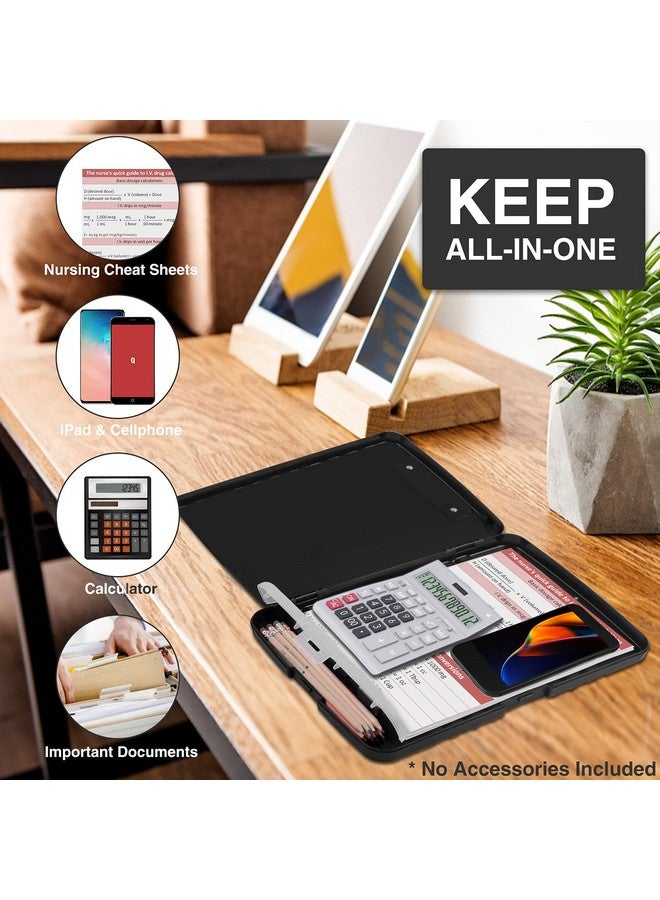 Sooez Clipboard With Storage, High Capacity Nursing Clipboard With Pen Holder, Heavy Duty Plastic Clipboard, Teacher Must Haves School Office Supplies - Image 5