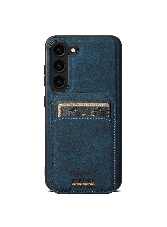 Suteni Case For Samsung Galaxy S24+ 5G H16 Litchi Texture Leather Detachable Wallet Back Phone Case - Image 1