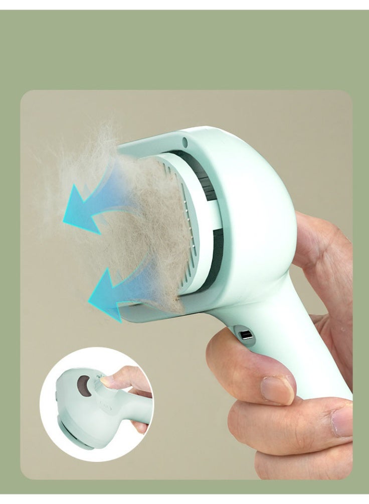 general Steam Cat Brush, Rechargeable Pet Grooming Comb with 140° Fine Teeth, 35ml Water Tank & Massage Tips for Shedding & Tangle Removal - Image 3