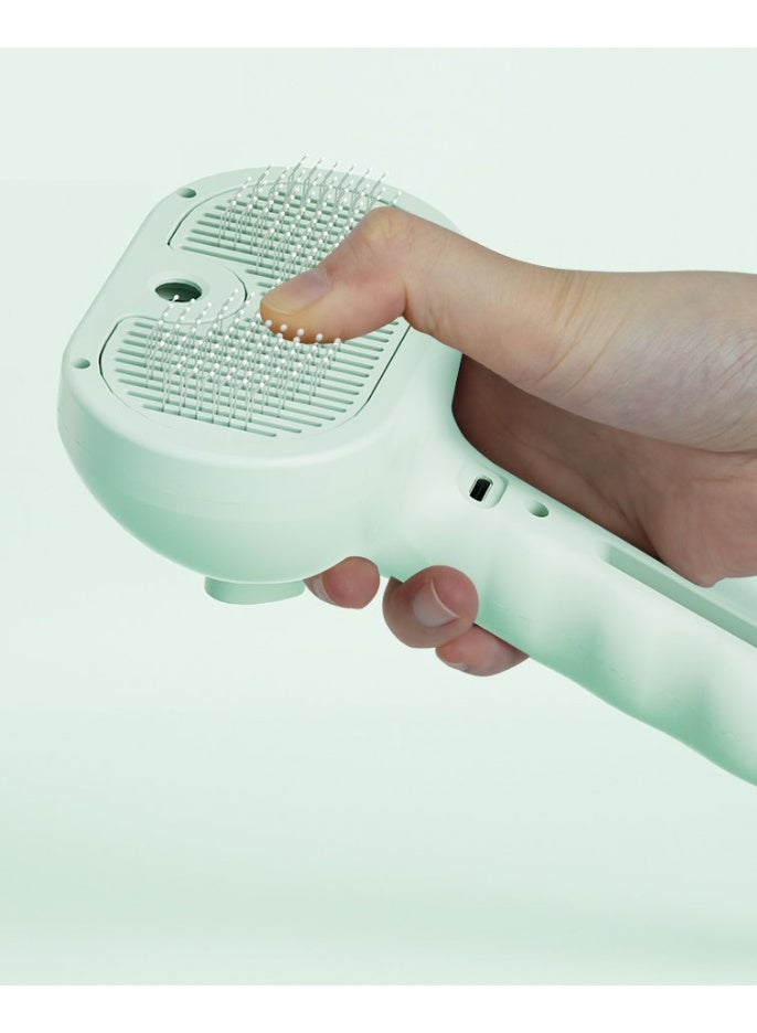 general Steam Cat Brush, Rechargeable Pet Grooming Comb with 140° Fine Teeth, 35ml Water Tank & Massage Tips for Shedding & Tangle Removal - Image 4