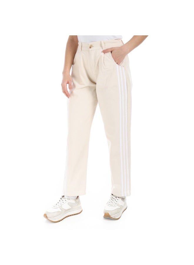 Coctail 19304-gabardine pants-beige  - Image 2