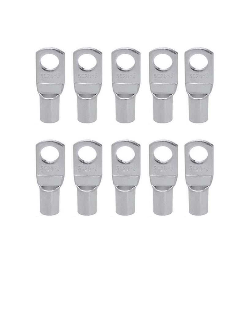 Copper Cable Lugs 10Pcs Set-Wire Terminals, Connector Cable lugs Ring Battery SC Terminals, for Marine, Solar, Automotive, Electric, Home Applications etc (Hole Size 10mm, Cable Size 150mm)  - Image 2