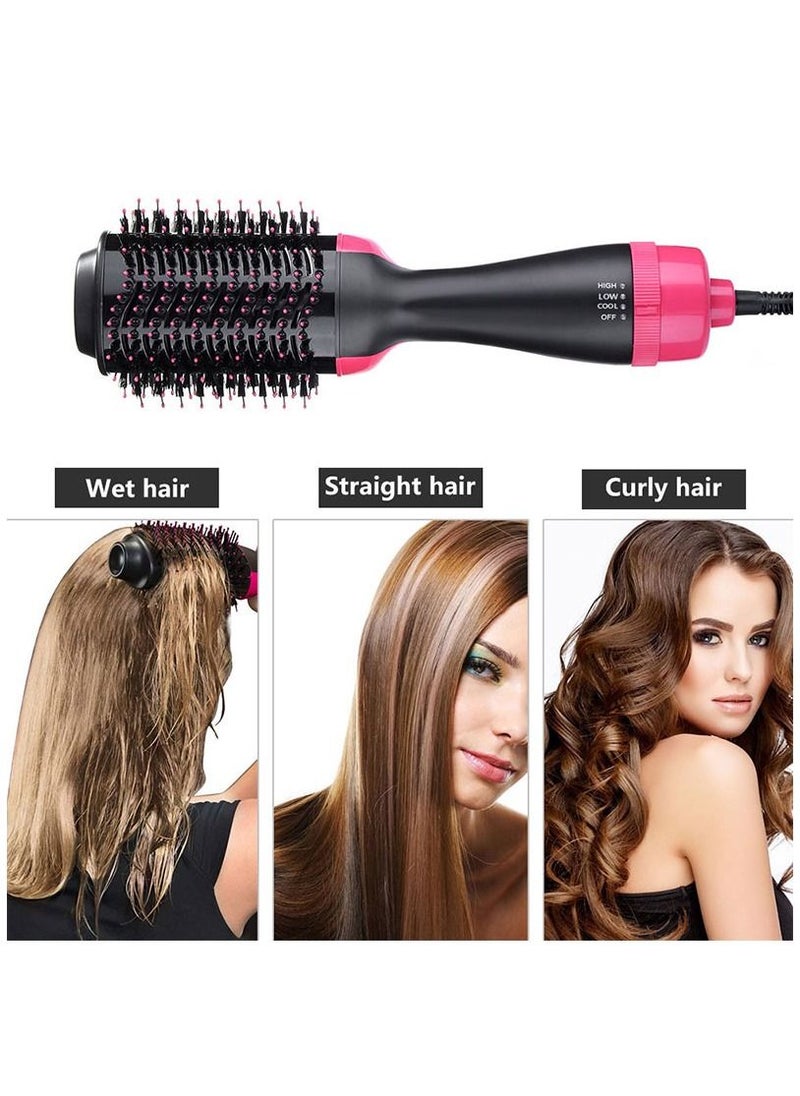One Step 3 in 1 One Step Hair Dryer and Volumizer Hot Air Brush Hair Straightener Brush for Fast Drying Straightening Curling  - Image 4