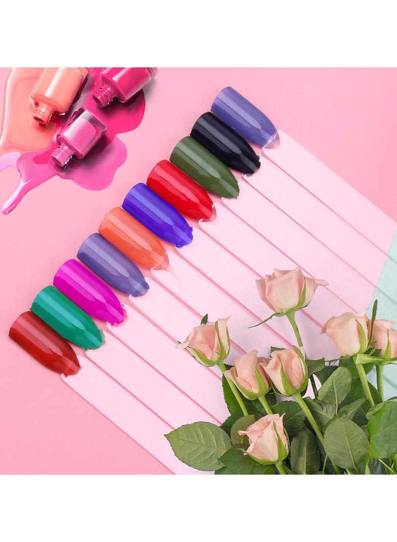 Goolsky 50/Set Nail Art Tips Display Practice Sticks Fan Shaped Nail Polish Swatches Nail Swatches Sticks Nail Art Tools Supplies ﻿ - Image 2