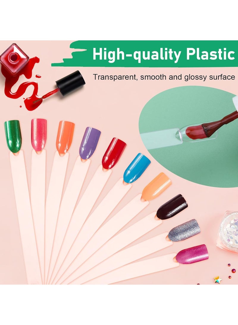 Goolsky 50/Set Nail Art Tips Display Practice Sticks Fan Shaped Nail Polish Swatches Nail Swatches Sticks Nail Art Tools Supplies ﻿ - Image 4