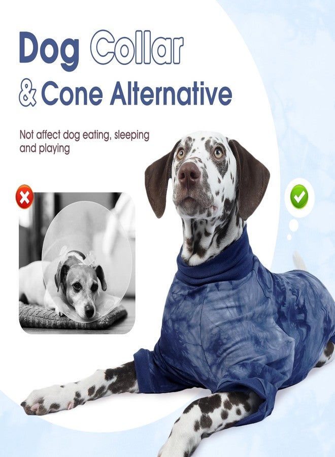 ROZKITCH Dog Recovery Suit After Surgery, Spay Suit for Male Female Dog, E-Collar Cone Alternative Anti-Licking, Dog Surgical Suit for Abdominal Wound Bandage Leg Sleeve Neuter Suit Blue XL - Image 2