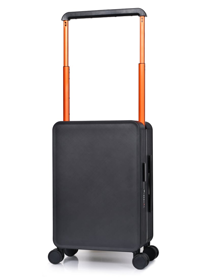 مورانو شنطة سفر مورانو العصرية خفيفة الوزن من مادة البولي كاربونيت الصلبة أسود مقاس 35 سم * 21 سم * 49 سم - Image 1