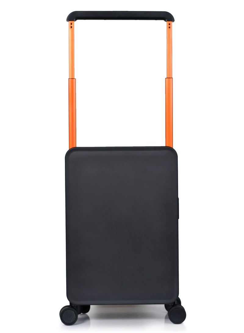 مورانو شنطة سفر مورانو العصرية خفيفة الوزن من مادة البولي كاربونيت الصلبة أسود مقاس 35 سم * 21 سم * 49 سم - Image 2