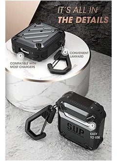 SupCase Unicorn Beetle Pro Series Case Designed For Airpods Full Body Rugged Protective Case Compatiable With Apple Airpods 1St 2Nd Black  - Image 5
