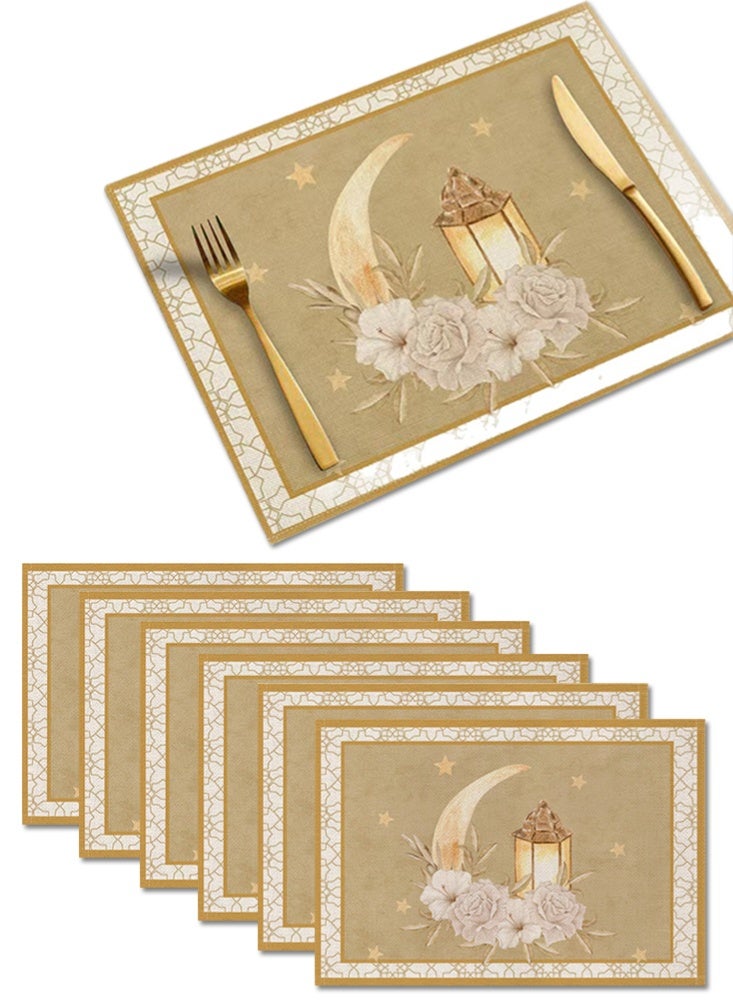 Monda Premium Dining Table Mat Heat Resistant Non Slip Table Pad for Kitchen Restaurant Dinner Decor - Image 1