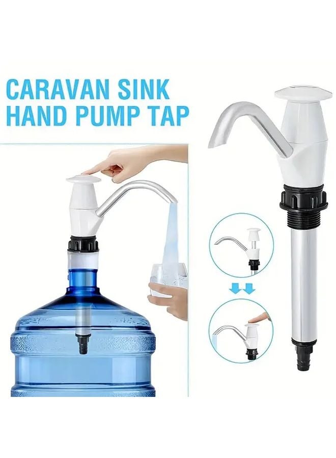 Durable Manual Hand Pump Tap White Ergonomic Handle Easy Installation No Electricity Needed - Image 3
