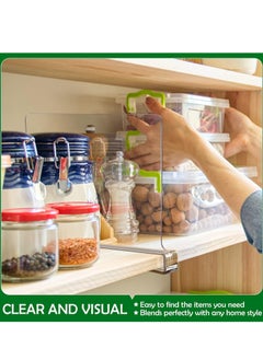 MIXDE 6 Pack Shelf Dividers for Closet Organization Acrylic Clear Closet Shelf Divider for Wooden Shelving Suitable for Wooden or Vertical Shelves Or Bedroom, Kitchen and Office  - Image 5