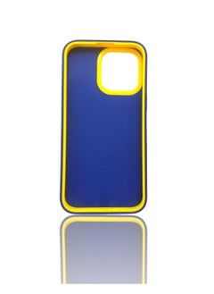 Back protection cover made of plastic for Apple iPhone 7 plus / 8 plus with a frame inside to protect the phone - Blue