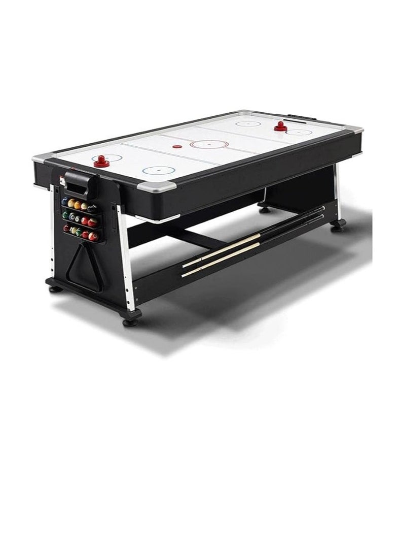 Cool Baby Style - Multi-function entertainment home and commercial 4-in-1 convertible pool table set dining table black eight ice hockey table tennis one-in-one - Image 1