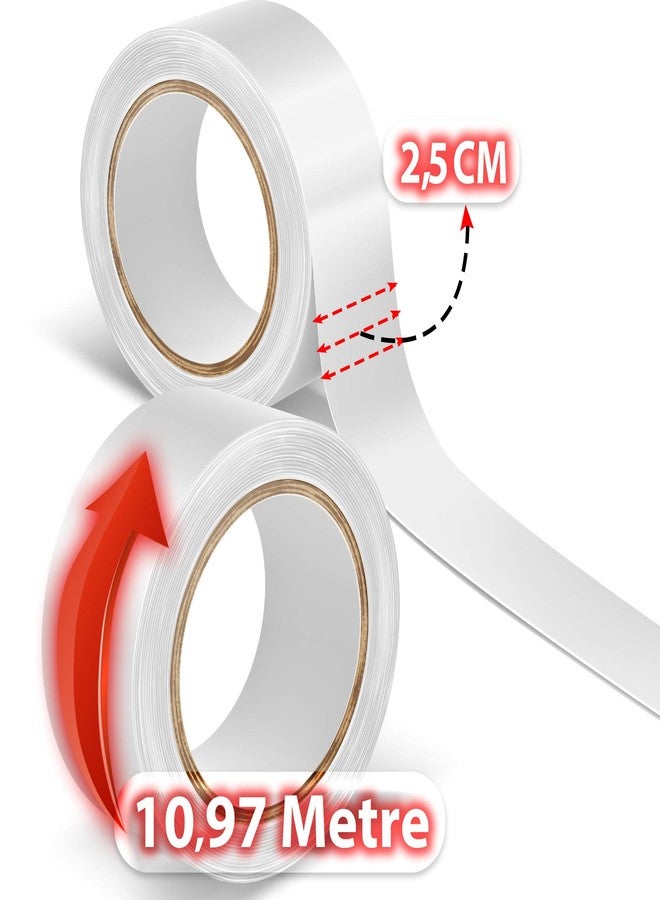 Walker Tape Natural Hold Tape 1" X 12 Yard Double Side Adhesive - Image 2