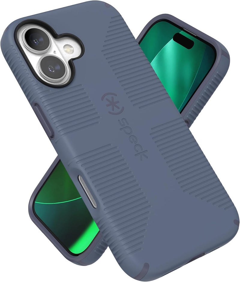 Speck CANDYSHELL Grip +MS Case for iPhone 17 - Mystery Blue/Faded Denim | Slim Protective Grip | Drop Protection | MagSafe Compatible - Image 1