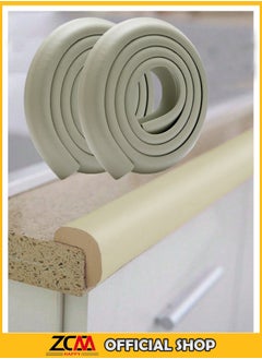 ZCM-HAPPY 2-Piece Baby Proof Edge and Corner Guards – Soft Foam Furniture Safety Protectors for Tables & Edges – Childproofing Bumper Protectors for Ultimate Toddler Safety  - Image 1