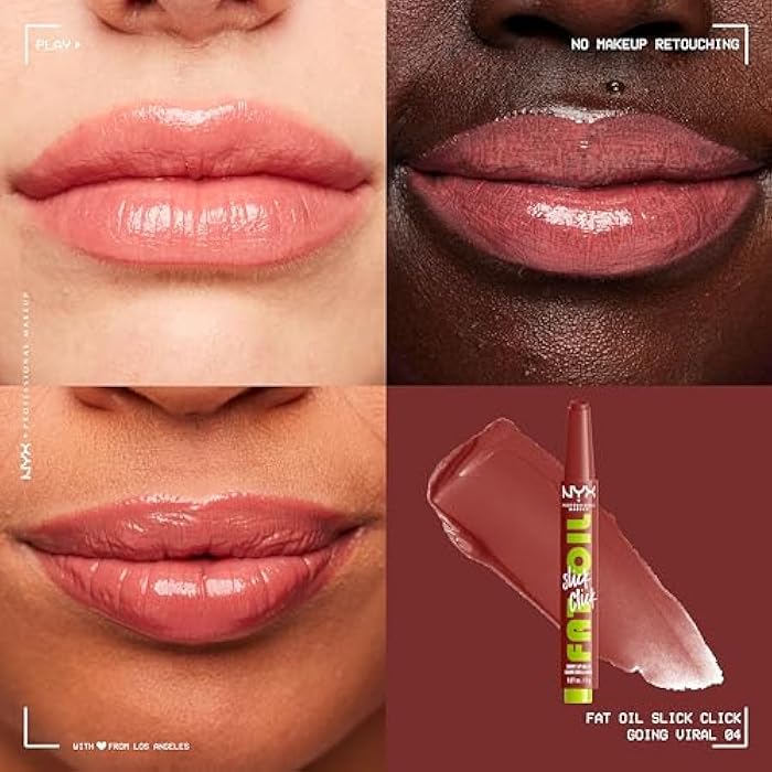 NYX PROFESSIONAL MAKEUP FAT OIL SLICK CLICK SHINY LIP BALM - GOING VIRAL - Image 2
