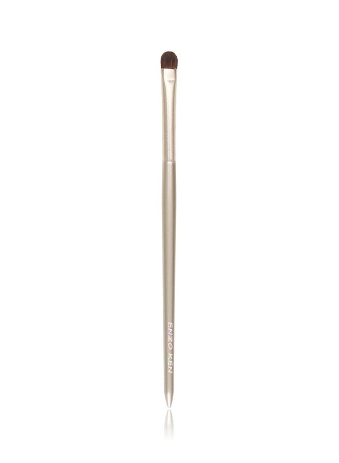 ENZO KEN Natural Pony Hair Eye Shadow Brush, Medium Smudge Eyeshadow Brush, Shader Eye Shadow Brushes, Eye Smudge Brush, Single Eyeshadow Brushes, Eyeshadow Blending Brush - Gold, E203M - Image 1