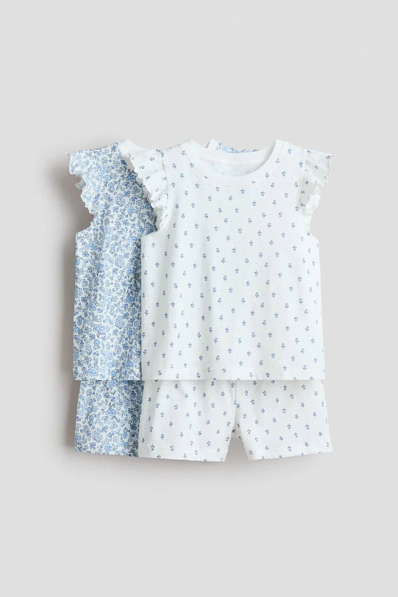H&M 2-pack flutter-sleeve pyjamas