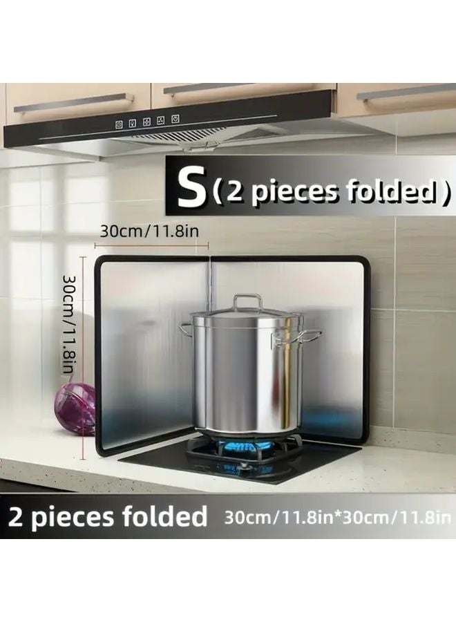 Stainless Steel Non Stick Range Hood Stove Protector Heat Resistant Foldable Easy Clean - Image 3