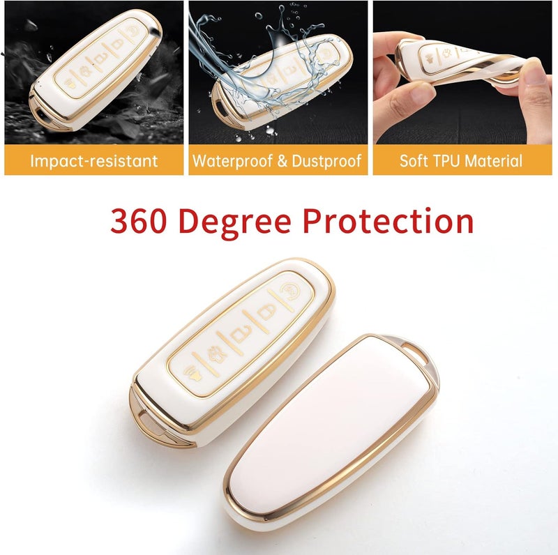 Gematay Key Fob Cover with Keychain for Ford Vehicles - Image 4