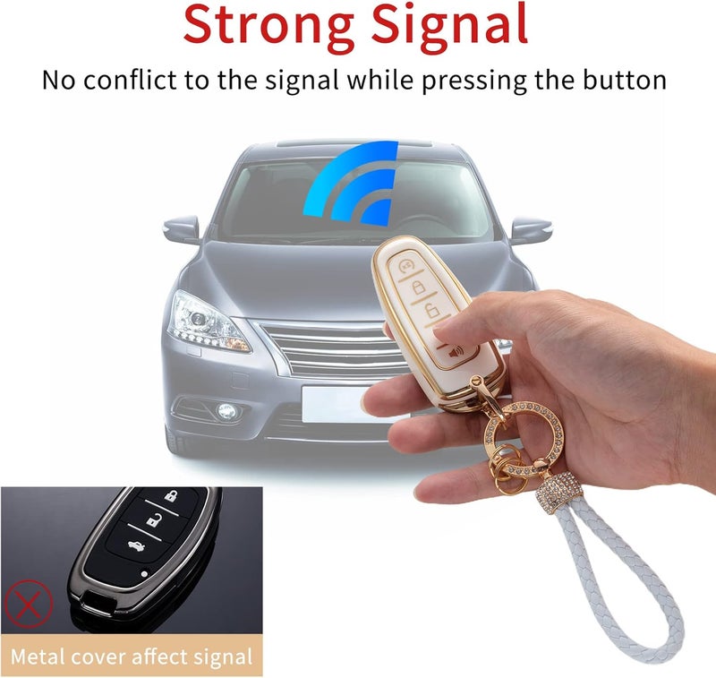Gematay Key Fob Cover with Keychain for Ford Vehicles - Image 3
