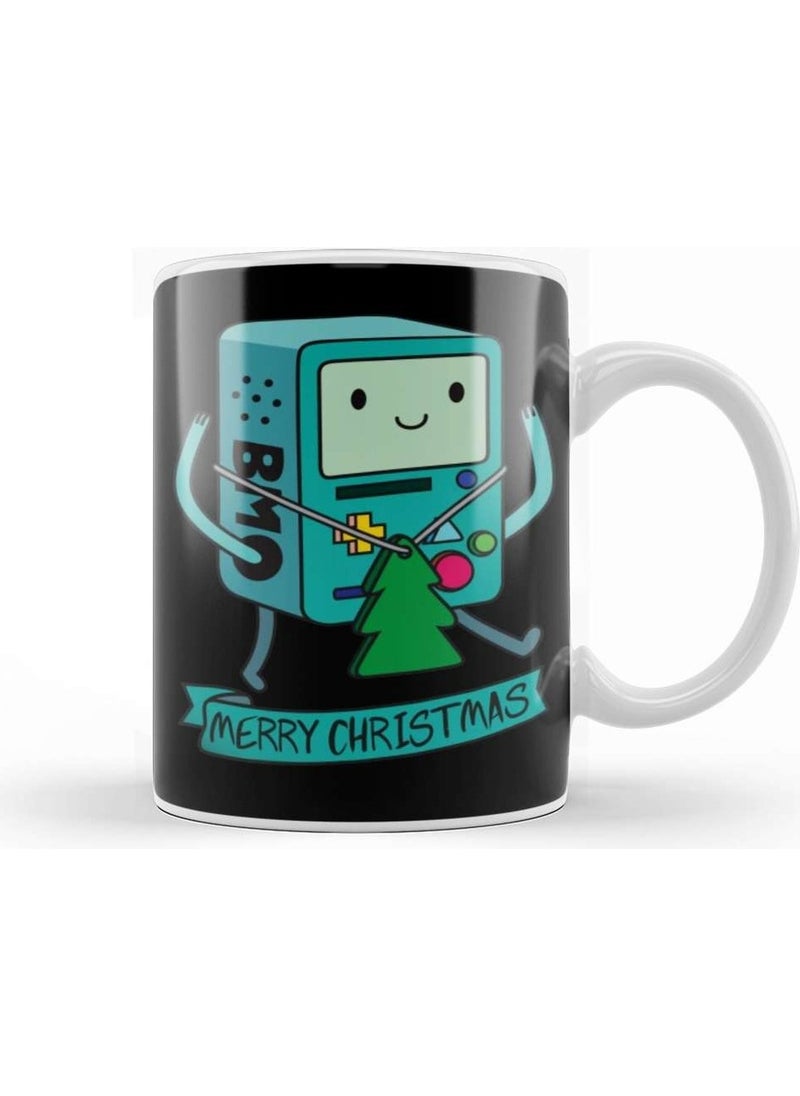 Baskı Dükkanı Print Shop Adventure Time Bmo Merry Christmas Mug Porcelain 