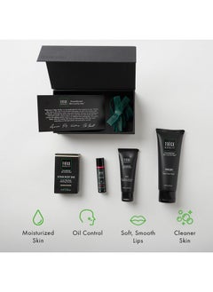 tiege hanley Mens Skin Care Gift Box Set, Bronze - Men'S Skincare Set Includes Face Wash, Facial Moisturizer With Spf 20 Sunscreen, Body Exfoliating Scrub Bar, & Moisturizing Lip Balm  - Image 3