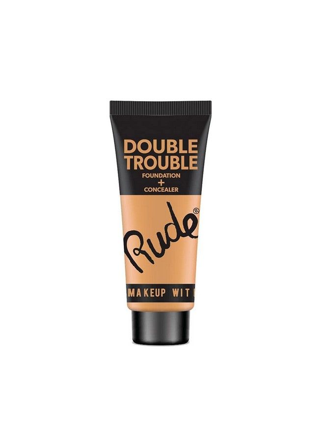 Rude Cosmetics Double Trouble Foundation + Concealer Ivory 03 - Image 1