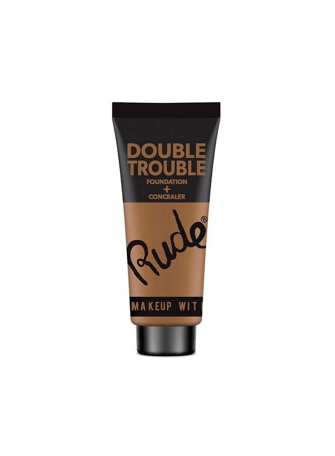 Rude Cosmetics Double Trouble Foundation + Concealer Ivory 03 - Image 3