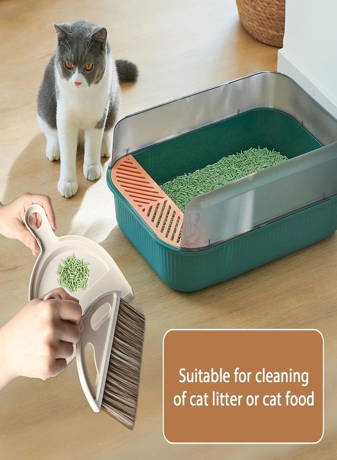 WDDBHSKN Mini Broom and Small Dustpan Brush - Hand Broom and Dustpan Set, Mini Dust pan and Brush Set, Small Dust pan for Cat Litter, Kitchen, Tables, Countertops, Cars, etc. - Image 3