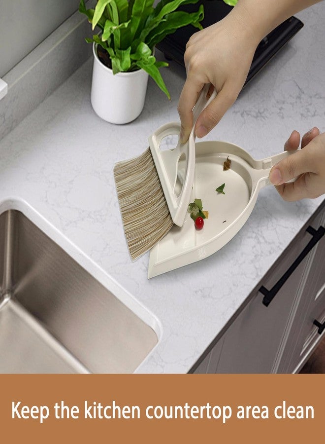 WDDBHSKN Mini Broom and Small Dustpan Brush - Hand Broom and Dustpan Set, Mini Dust pan and Brush Set, Small Dust pan for Cat Litter, Kitchen, Tables, Countertops, Cars, etc. - Image 2