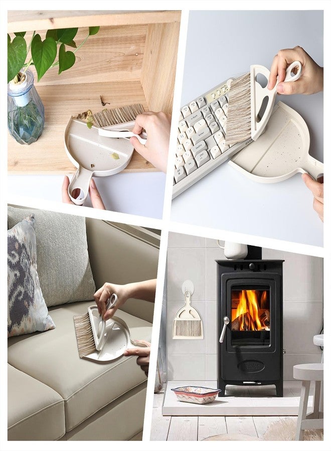 WDDBHSKN Mini Broom and Small Dustpan Brush - Hand Broom and Dustpan Set, Mini Dust pan and Brush Set, Small Dust pan for Cat Litter, Kitchen, Tables, Countertops, Cars, etc. - Image 4