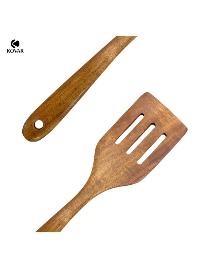 KOVAR Wooden Cooking Turner – Eco-Friendly Kitchen Utensil for Flipping, Serving, and Cooking, Durable Design for Non-Stick Cookware-turner - Image 3